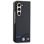 Case BMW BMHCZFD522NBCK Z Fold5 F946 black Leather Carbon - imagine 5