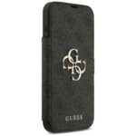 Guess Book 4G Metal Logo Case for iPhone 17 Pro Max Black - imagine 4