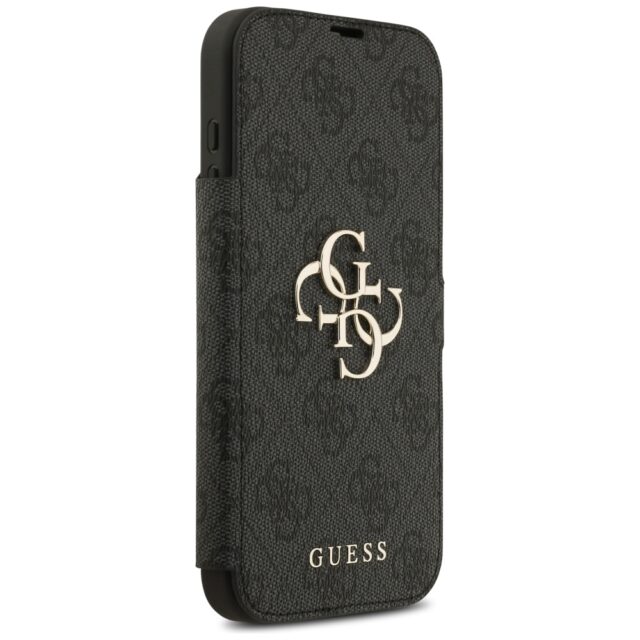 Guess Book 4G Metal Logo Case for iPhone 17 Pro Max Black - imagine 4