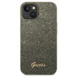 Guess GUHCP14SHGGSHN iPhone 14 / 15 / 13 6.1" green hard case Glitter Script - imagine 3