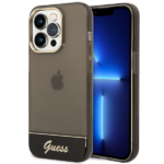 Guess GUHCP14LHGCOK iPhone 14 Pro 6,1" black hardcase Translucent
