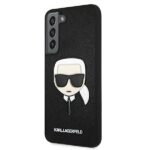 Karl Lagerfeld KLHCS22MSAKHBK S906 S22+ black hardcase Saffiano Ikonik Karl`s Head - imagine 2