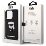 Karl Lagerfeld KLHCP14L3DRKINK iPhone 14 Pro 6.1" black hardcase Rubber Ikonik 3D - imagine 8