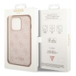 Guess GUHCP14LG4GFPI iPhone 14 Pro 6,1" pink hard case 4G Metal Gold Logo - imagine 8