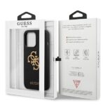 Guess GUHCP13XLS4GGBK iPhone 13 Pro Max 6,7" black hard case Silicone 4G Logo - imagine 8