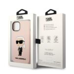 Karl Lagerfeld KLHCP14SSNIKBCP iPhone 14/ 15 / 13 6,1" hardcase pink Silicone Ikonik - imagine 8