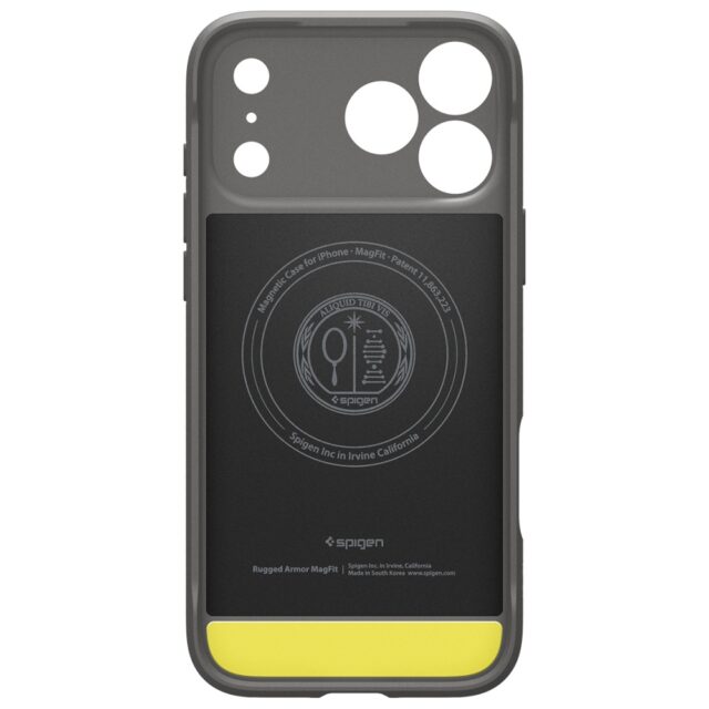 Spigen Rugged Armor Mag MagSafe Case for iPhone 17 Pro Gray - imagine 3