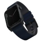 UNIQ Straden Strap Apple Watch Series1-8/SE/SE2/SE3/Ultra1/2/3 42/44/45/49 Leather Hybrid Strap blue