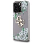 Case Guess Grained Roses Big 4G logo for iPhone 16 Pro Max purple - imagine 2