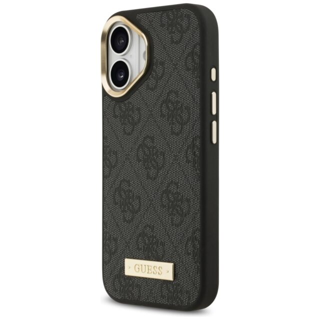 Guess 4G Logo Plate MagSafe Case for iPhone 17 Black - imagine 2