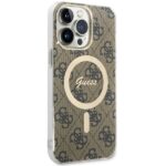 Guess GUHMP14XH4STW iPhone 14 Pro Max 6.7" brown hardcase 4G MagSafe - imagine 3