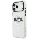 Karl Lagerfeld IML Choupette Sketch Logo MagSafe Case for iPhone 17 Pro Max Clear - imagine 2