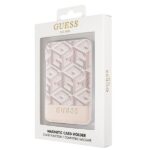 Guess Wallet Card Slot GUWMSHGCFSEP MagSafe GCube stripe pink - imagine 6