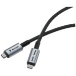 Cable Verbatim Sync & Charge USB-C to USB-C 240W 40Gb/s 120cm black 31847 - imagine 2