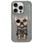 Nimmy case iPhone 16 Pro Max 6.9" gray Glasses Cool Dog
