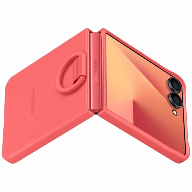 Case Samsung Ring Case for Galaxy Z Flip7 red - imagine 5