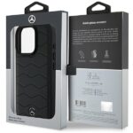 Mercedes MEHCP16L23RWRSK iPhone 16 Pro 6.3" black hardcase MB Waves Leather - imagine 8