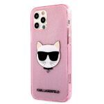 Karl Lagerfeld KLHCP12MCHTUGLP iPhone 12/12 Pro 6,1" pink hardcase Glitter Choupette - imagine 2