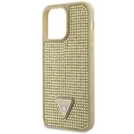 Guess GUHCP14XHDGTPD iPhone 14 Pro Max 6.7" gold hardcase Rhinestone Triangle - imagine 6