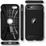 Spigen Rugged Armor iPhone 7/8/SE2020/SE2022 black ACS00944 - imagine 2