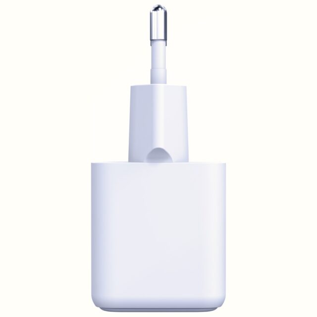 Wall charger 3MK Hyper GaN Charger 20W 1xUSB-A 1XUSB-C PD QC4+ white - imagine 3