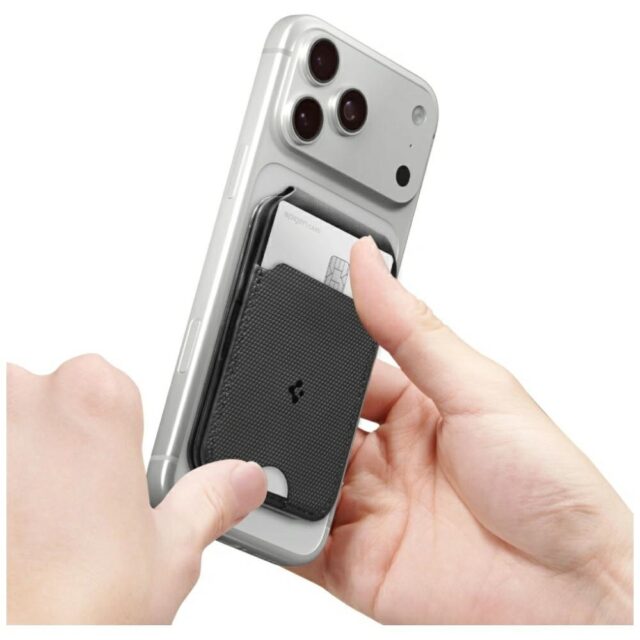 Magnetyczny portfel Spigen S314-2 Slim    Fold Tripod MagSafe czarny - imagine 7