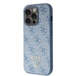 Guess GUHCP14XP4TDSCPB iPhone 14 Pro Max 6.7" blue hardcase Crossbody 4G Metal Logo - imagine 2
