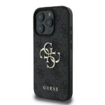 Guess GUHCP16L4GMGGR iPhone 16 Pro 6.3" black hardcase 4G Big Logo - imagine 2