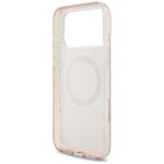 Guess IML Flowers Electro Pearl Strap MagSafe Case for iPhone 17 Pro Max Pink - imagine 7