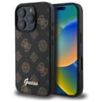 Guess GUHMP16XPGPYSK iPhone 16 Pro Max 6.9" black hardcase Peony Script MagSafe