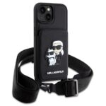 Karl Lagerfeld KLHCP14SCSAKCPMK iPhone 14 / 15 / 13 6.1" hardcase black Crossbody Saffiano Kar - imagine 3