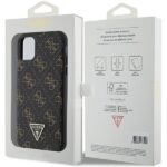 Guess GUHCN61PG4GPK iPhone 11 / Xr 6,1"black hardcase 4G Triangle Metal Logo - imagine 8
