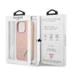 Guess GUHCP13LPSATLP iPhone 13 Pro / 13 6,1" pink hardcase SaffianoTriangle Logo - imagine 8