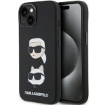 Karl Lagerfeld KLHCP15SSDHKCNK iPhone 15/ 14 / 13 6.1" black Silicone Karl&Choupette Head
