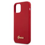 Guess GUHCP12LLSLMGRE iPhone 12 Pro Max 6,7" red hardcase Metal Logo Script - imagine 6