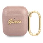 Guess GUA2SASMP AirPods cover pink Saffiano Script Metal Collection