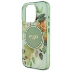 Guess GUHMP16XHFWBDCEN iPhone 16 Pro Max 6.9" green hardcase IML Flower & Tonal Circle MagSaf - imagine 5