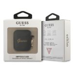 Guess GUA2SSSK AirPods cover black Silicone Vintage Script - imagine 3