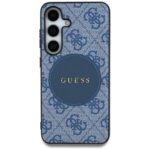 Case Guess 4G Round Patch Classic Logo MagSafe to Samsung Galaxy S25 Plus blue - imagine 3