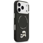 Karl Lagerfeld Karl & Choupette Pins MagSafe Case for iPhone 17 Pro Max Black - imagine 4