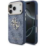 Case Guess 4G Big 4G Classic Logo for iPhone 17 Pro blue gold