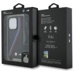 BMW BMHCP16L23PSVTK iPhone 16 Pro 6.3" black hardcase M Edition Carbon Tricolor Lines & Strap - imagine 7
