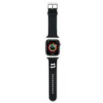 Karl Lagerfeld Strap KLAWMSLCNK Apple Watch 38/40/41mm black strap 3D Rubber Choupette Heads