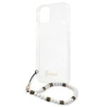 Guess GUHCP13MKPSWH iPhone 13 / 14 / 15 6,1" Transparent hardcase White Pearl - imagine 6