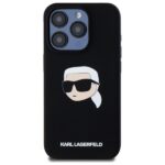 Karl Lagerfeld KLHMP15XSKHPPLK iPhone 15 Pro Max 6.7" black hardcase Silicone Karl Head Print - imagine 3