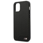 BMW BMHCP12SCABBK case iPhone 12 mini 5.4" black hardcase M Collection PU Carbon - imagine 4