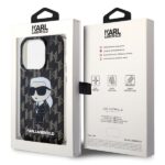 Karl Lagerfeld KLHCP15XHNKMKLK iPhone 15 Pro Max 6.7" black hardcase Monogram Ikonik - imagine 8