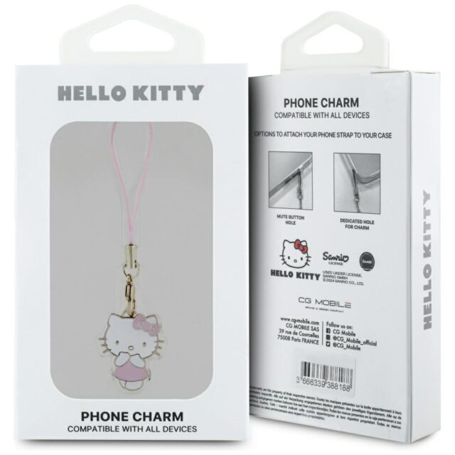 Hello Kitty HKCPMKP Phone Strap pink Charm Kitty Cute - imagine 3