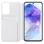 Samsung EF-ZA556CWEGWW A55 5G A556 white Smart View Wallet Case - imagine 3