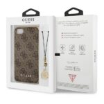 Guess GUHCI8GF4GBR iPhone 7/8/SE 2020/ SE 2022 brown hard case 4G Charms Collection - imagine 7